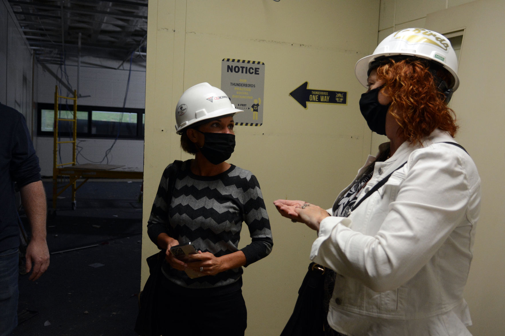 Baraboo school construction tour May 3, 2021